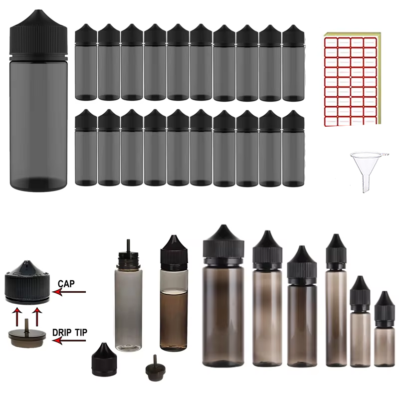Juice Bottle Dropper - 20 Pcs30-120ml botella vacía de PET