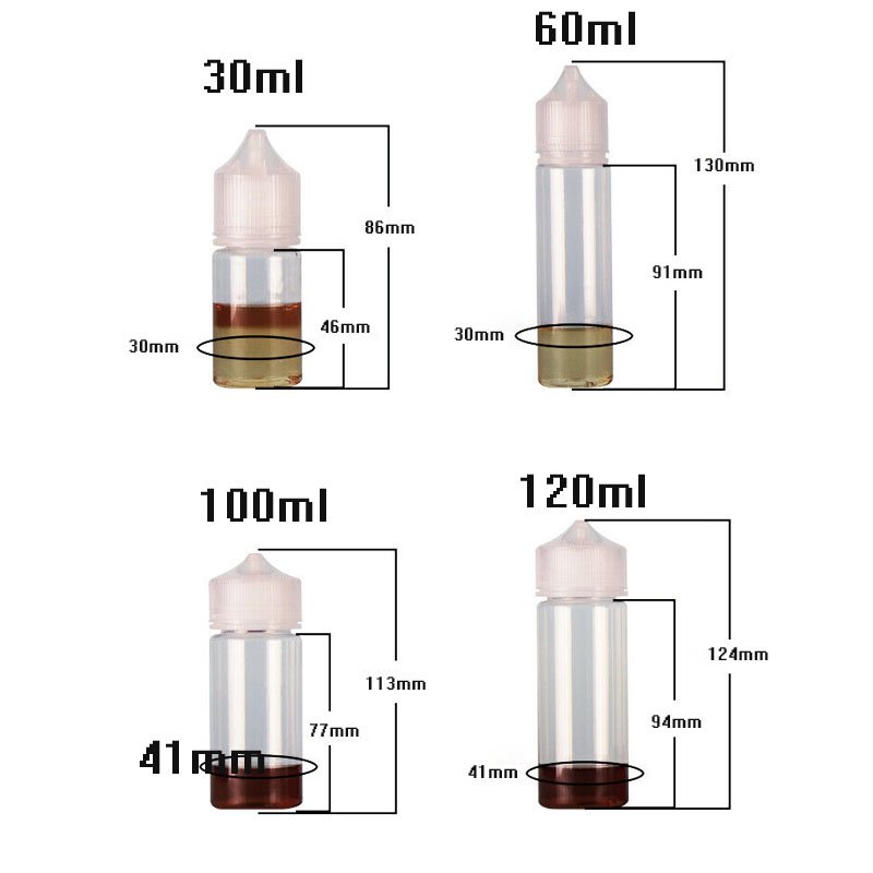 5 uds 30ml/60ml/100ml/120ml pl - Juice Bottle Dropper reseña y precio